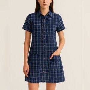 A.P.C. Plaid Shirtdress